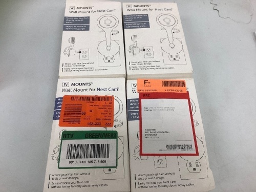 Lot of (4) Wall Mount for Nest Cam, Appears New, Sold as is - Lot 48