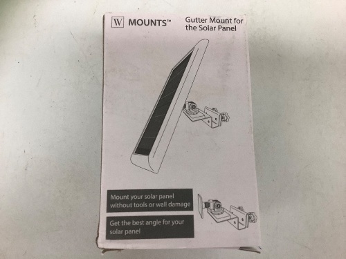 Lot of (4) Gutter Mounts for Solar Panel, Appears New, Sold as is - Lot 56