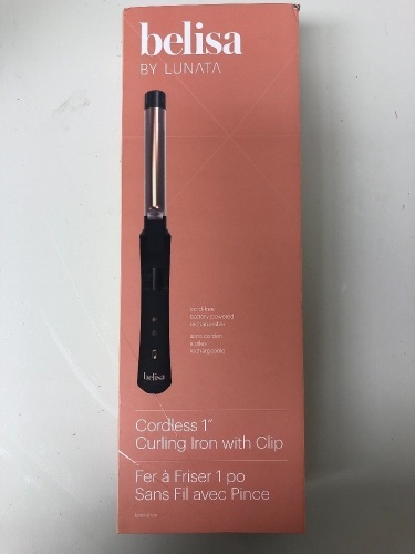 BELISA BY LUNATA™ 1" CORDLESS CURLING IRON WITH CLIP, Works, Appears new, Sold as is - Lot 94