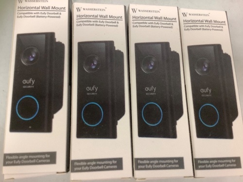 Lot of (4) Horizontal Wall Mount for Eufy Doorbell, Appears New, Sold as is - Lot 355