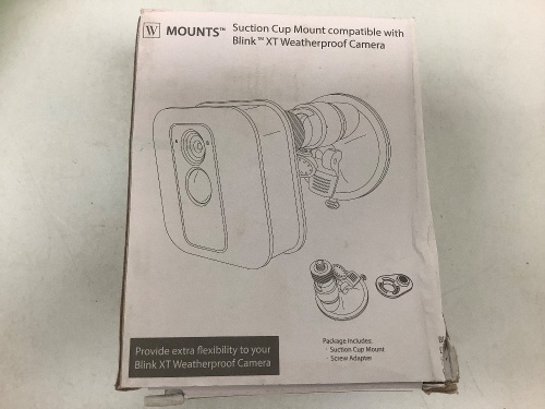 Suction Cup Mount for Blink XT Camera, Appears New, Sold as is - Lot 360