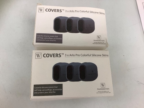 Lot of (2) 3 Pack Arlo Pro Silicone Skins, Appears New, Sold as is - Lot 369