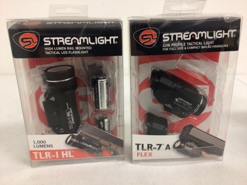 Lot of (2) Streamlight Railed Mounted Lights, E-Commerce Return, Missing a Spring, Sold as is - Lot 101