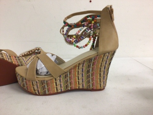 Womens Wedge Sandals Size 40(US 9.5), Appears New, Sold as is - Lot 476