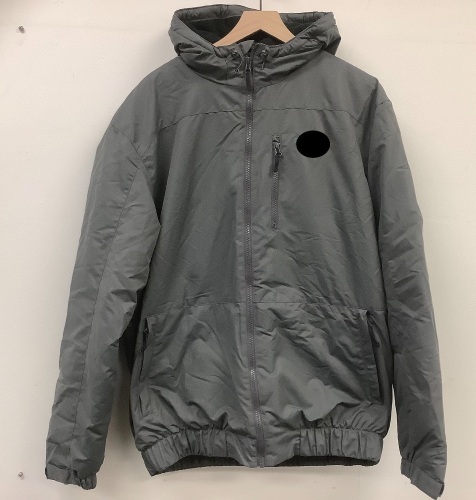 Mens Hooded Jacket, L Tall, New w/ Undone Seam on Collar, Sold as is - Lot 276