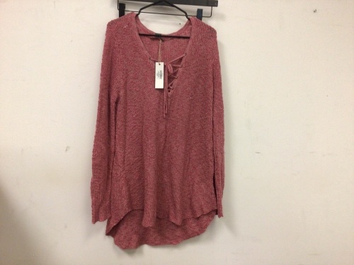 Natural Reflections Womens Lace Up Sweater, XL, Appears New, Sold as is - Lot 832