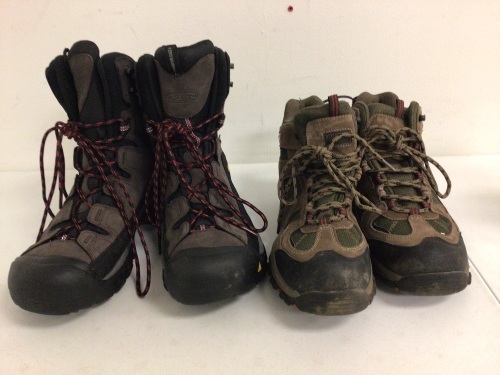 Lot of (2) Mens Boots, RedHead 10.5 and Keen 10, E-Commerce Return, Sold as is - Lot 822