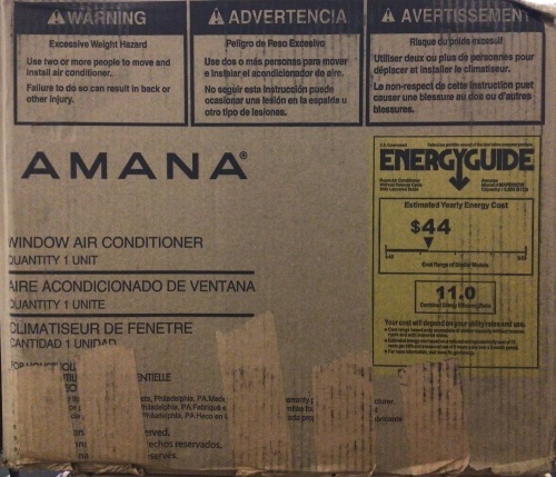 Amana Air Conditoner, E-Commerce Return, Untested, Sold as is - Lot 36