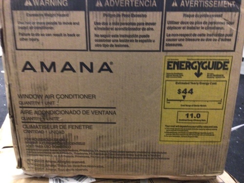 Amana Air Conditoner, E-Commerce Return, Untested, Sold as is - Lot 96