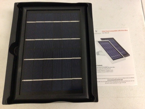 Solar Panel for Arlo Ultra, Appears new, Sold as is - Lot 859