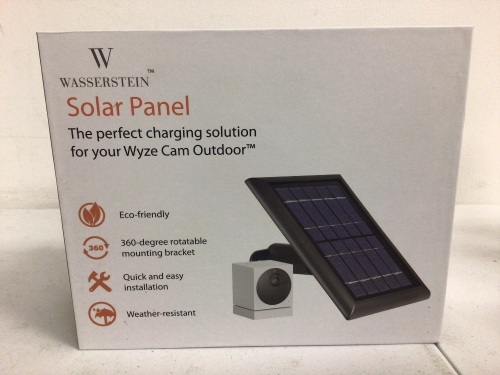 Solar Panel for Wyze Cam Outdoor, Appears New, Sold as is - Lot 789