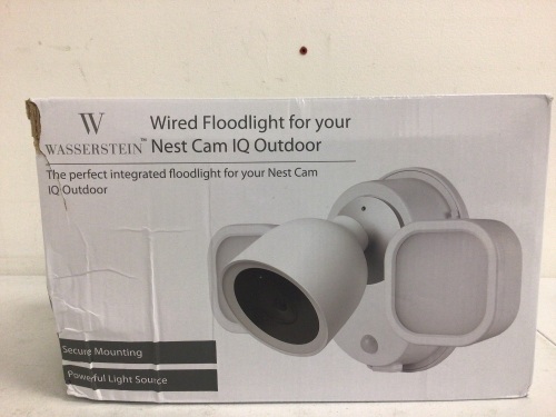 Wired Floodlight for Nest Cam IQ Outdoor, Sealed/Appears New, Sold as is - Lot 748