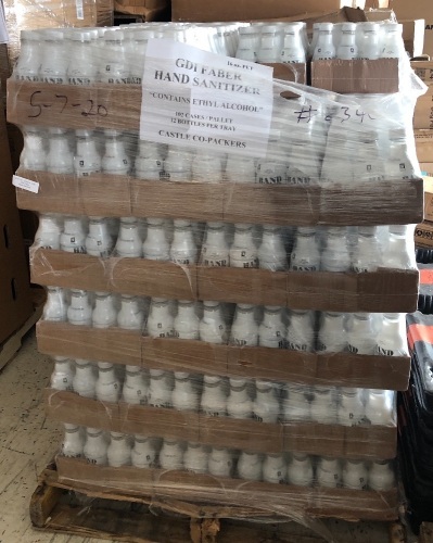 Pallet of Hand Sanitizer Bottles, Appears New, Sold as is - Lot 10A