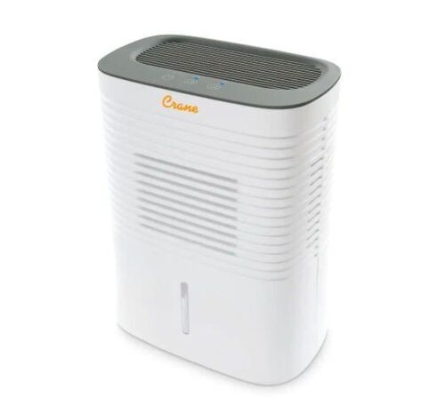 Crane 4 Pint Compact Dehumidifier with 2 Settings for Small to Medium Rooms up to 300 sq.ft. - Lot 249