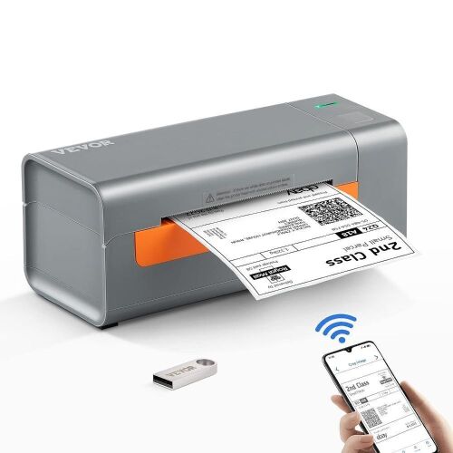 VEVOR Bluetooth Thermal Label Printer w/Automatic Label Recognition - Lot 268