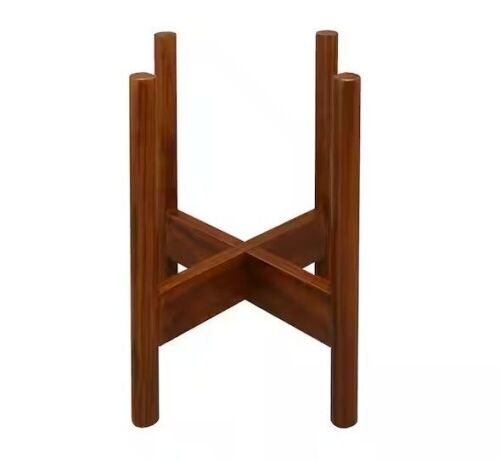 Casual Home 16 in. H Antique Mahogany Mid-Century Modern Wood Plant Display Stand - Lot 274