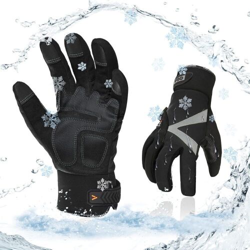 -4℉ or above 3M Thinsulate Lined Winter Work Gloves, L  - Lot 304