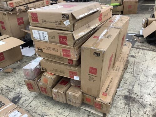 Lot of (10) Patio Umbrellas & (10) Bases - Uninspected - Lot 318