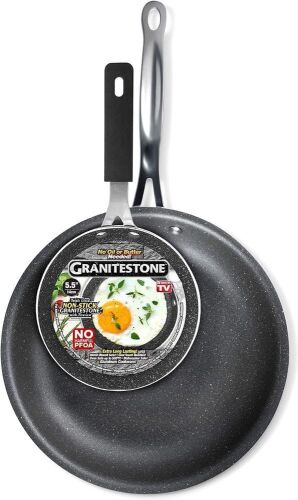 Granitestone Original 11 Nonstick Frying Pan with 5.5" Egg Pan - Lot 320