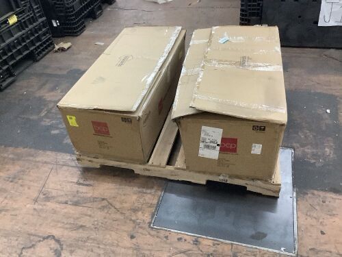 Lot of (2) 60" Pre-Lit Artificial Fir Christmas Wreath w/ LED Lights, Plug-In, PVC Tips - Uninspected - Lot 367