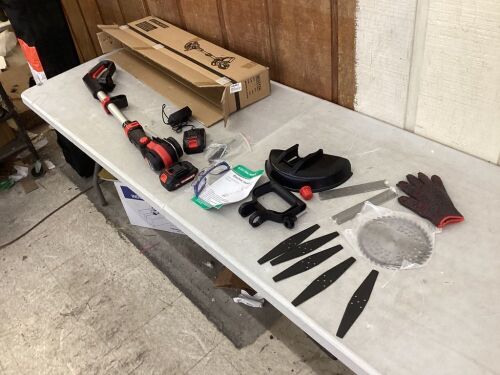 Mrzneaoch Battery Powered Weed Eater 8-Inch Blade  - Lot 658