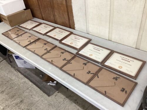Brown Picture Frames, 12 Pack  - Lot 668