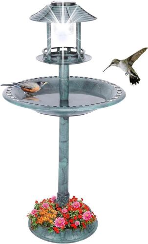 MUMTOP Outdoor Solar Bird Bath  - Lot 436