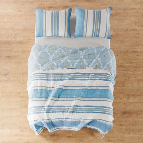 Levtex Home Blue Maui Quilt Set, Full/Queen  - Lot 438