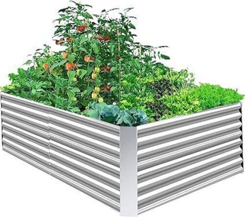 Vilstomes 8x4x2ft Galvanized Raised Garden Bed - Lot 446