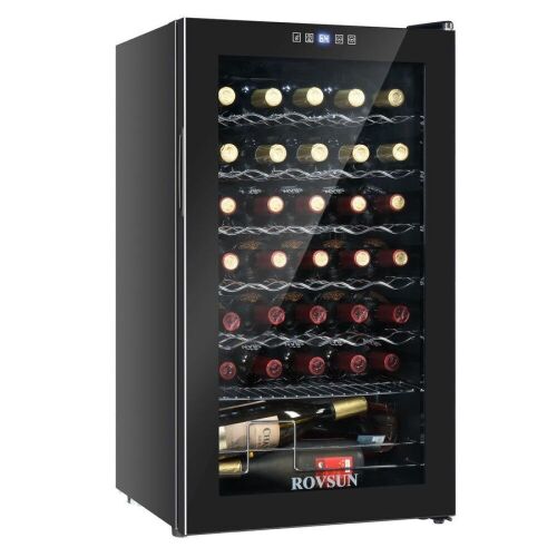 ROVSUN 34 Bottle Wine Cooler Refrigerator with Digital Temperature Control - Lot 46