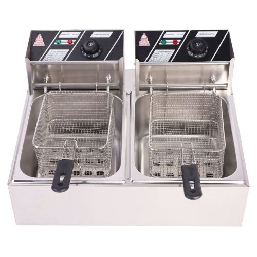 ROVSUN 22.8QT Electric Double Deep Fryer with 2 Baskets - Lot 47
