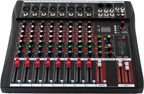 8 Channel Audio Mixer Sound Board Console - Lot 468