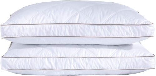 Puredown Natural Goose Down Pillow, Queen, Set of 2  - Lot 400