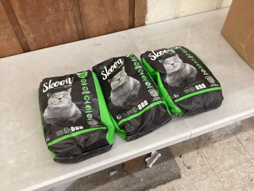 Lot of (3) Skoon All Natural Cat Litter, 8lb  - Lot 403