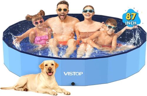 VISTOP Foldable Dog Pool, 87"  - Lot 419