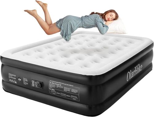 OlarHike Inflatable Queen Air Mattress with Built in Pump, 18" - Lot 550