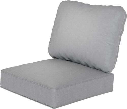linstock Outdoor Deep Seat Breathable Water-Resistant Soft Cushion with Back Cushion for Patio Furniture, Cushions Size 24 x 24 x 5 inch - Lot 570