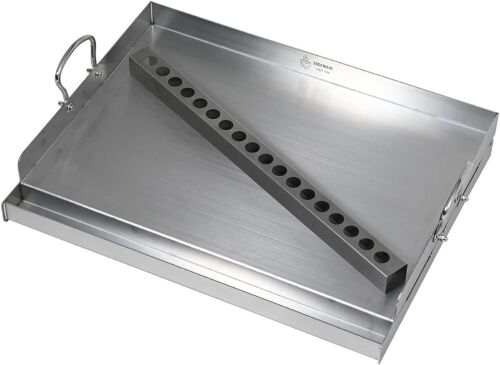 Universal Stainless Steel Griddle Flat Top Grill Plate 23" x 16" x 5.5"  - Lot 561