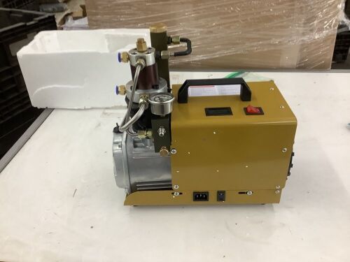 Electric High Pressure Air Pump - No Power Cord, For Parts or Repair - Lot 497