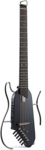 Donner HUSH-I Portable Ultra-Light and Quiet Performance Headless Acoustic-Electric Guitar, Maple Body with Removable Frames - Lot 37