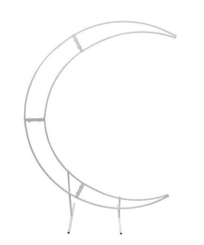 White Metal Crescent Moon Wedding Arch 82.7" x 23.6"  - Lot 202
