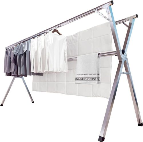 JAUREE Stainless Steel Clothes Drying Rack - Lot 535