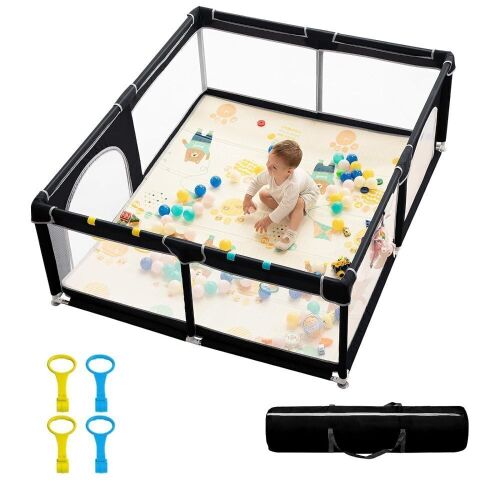 Baby Playpen with Mat 71" x 59" - Lot 545