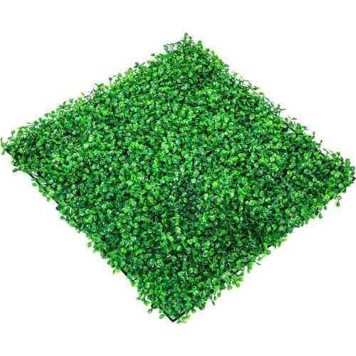 VEVOR Artificial Boxwood Hedge Wall Panels, 10" x 10", 24pc - Lot 235