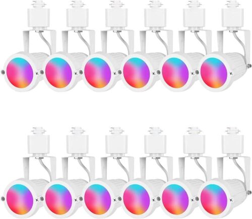 EAGLOD 12W RGB LED Track Light Heads 120V, 12 Pack  - Lot 214