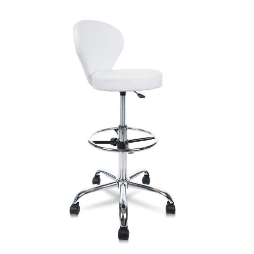 KLASIKA Rolling Swivel Salon Stool Chair With Back Support Adjustable Hydraulic - Lot 232