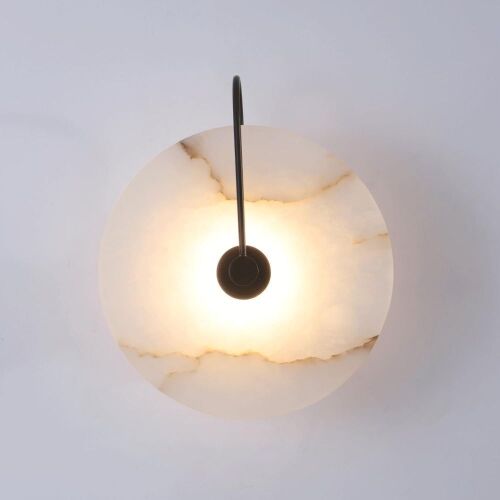 WFZRXFC Nordic Style Stone Wall Lamp Metal Base   - Lot 234