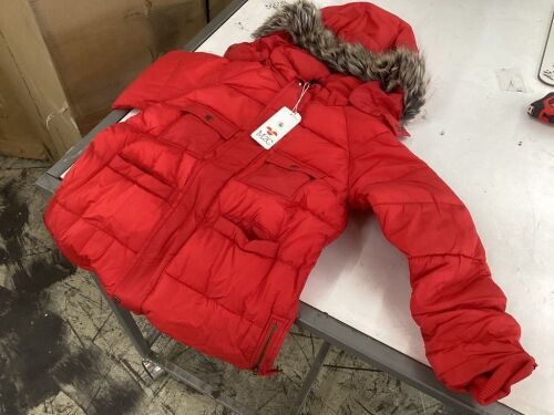 Kids Faux Fur Hooded Parka, 7/8 - Lot 121