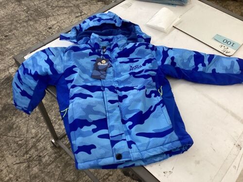 Kids Padded Camo Jacket, 5T - Lot 100