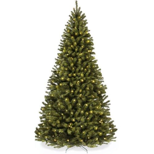 4.5' Pre-Lit Artificial Spruce Christmas Tree w/ Foldable Metal Base  - Lot 486
